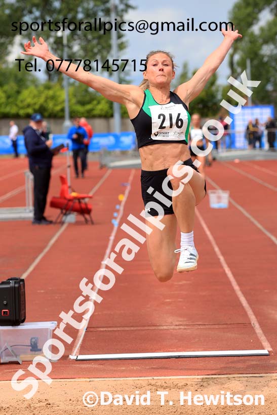 Senior Womens long jump, 2024 Northern Senior and Under-20s Track and Field Champs, Middlesbrough.  Photo: David T. Hewitson/Sports for All Pics
